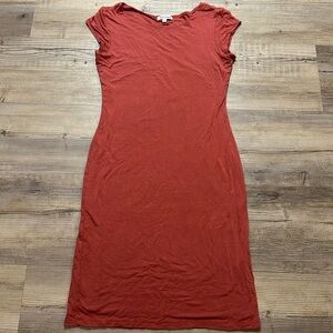 Mid length Terra cotta dress